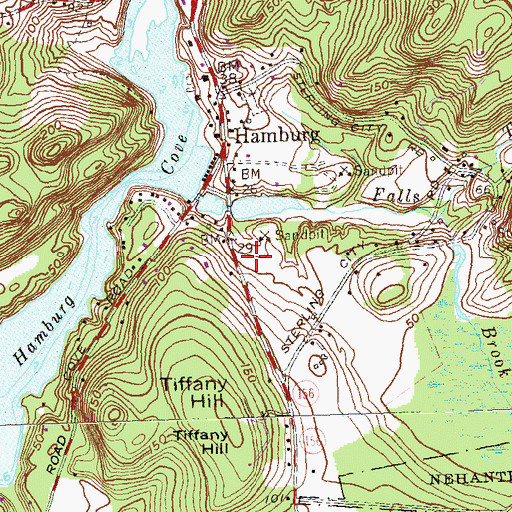 Topographic Map of Lyme Volunteer Fire Department, CT