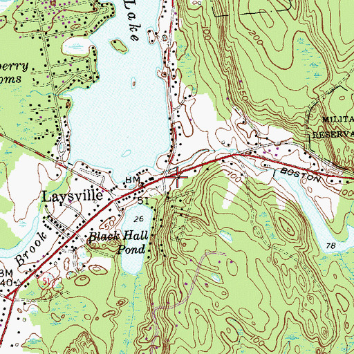 Topographic Map of Old Lyme Fire Department Station 30, CT