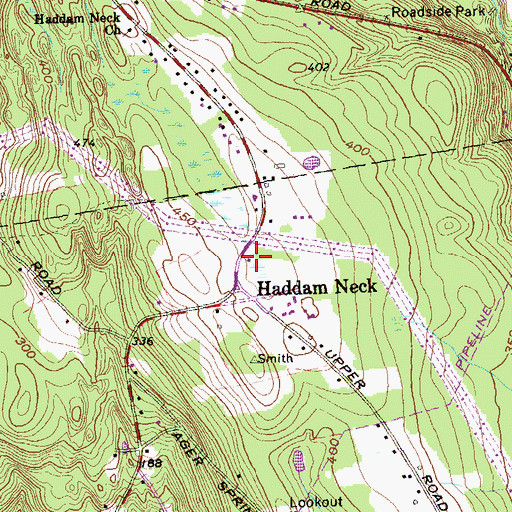 Topographic Map of Haddam Neck Volunteer Fire Department, CT