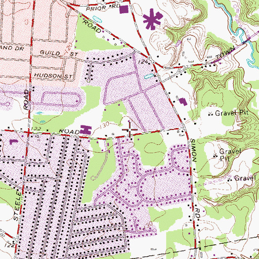 Topographic Map of Enfield Fire Department District 1 Station 2, CT