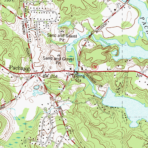 Topographic Map of Griswold Volunteer Fire Department Station 55, CT