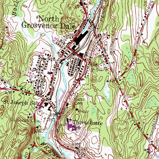 Topographic Map of Community Fire Company, CT