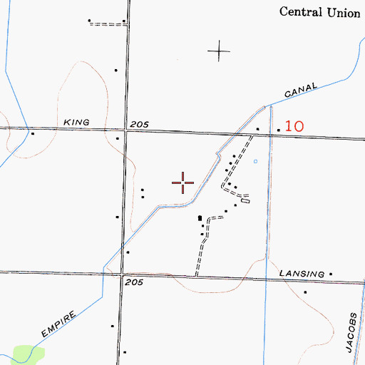 Topographic Map of Empire Canal, CA