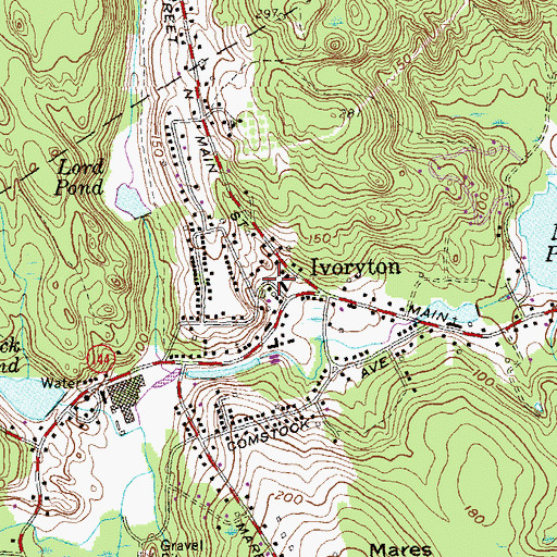 Topographic Map of Essex Fire Engine Company 2, CT