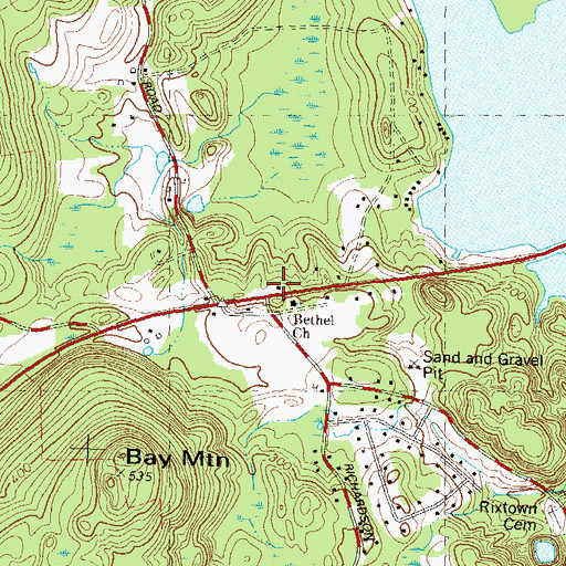 Topographic Map of Griswald Fire Company, CT