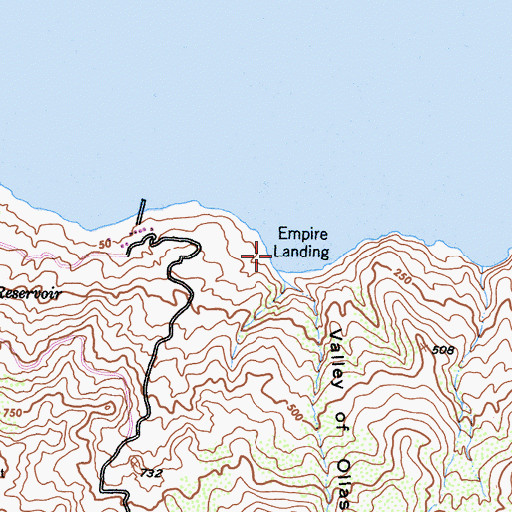 Topographic Map of Empire Landing, CA