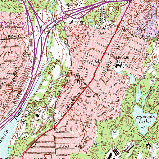 Topographic Map of Bridgeport Fire Department Engine Company 15, CT