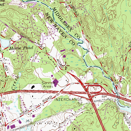 Topographic Map of Madison Fire Marshal's Office, CT
