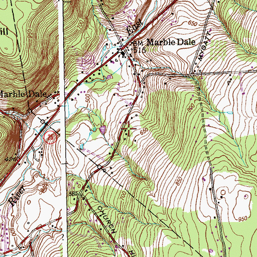 Topographic Map of Washington Fire Marshal's Office, CT