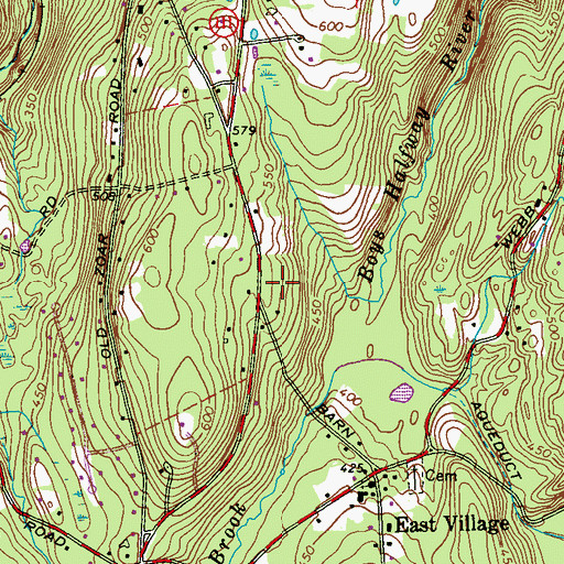 Topographic Map of Stevenson Volunteer Fire Company Station 2, CT