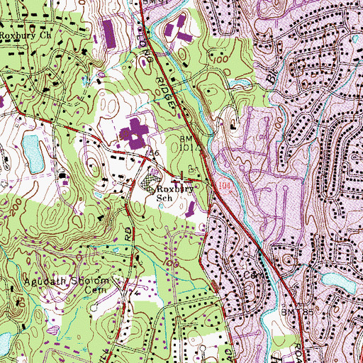 Topographic Map of Turn of River Fire Department Station 2, CT