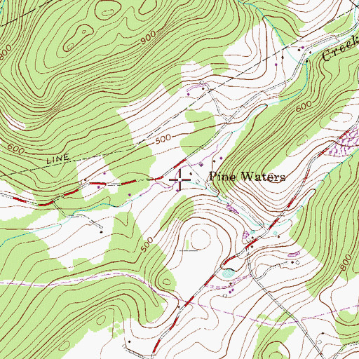 Topographic Map of Heilig School Creek, PA