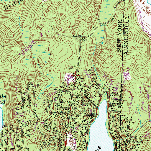 Topographic Map of Sacred Heart Roman Catholic Church, NY