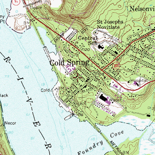 Topographic Map of Our Lady of Loretto Roman Catholic Church, NY