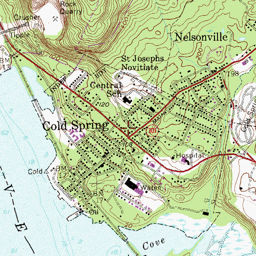 Topographic Map of Julia L Butterfield Memorial Library, NY
