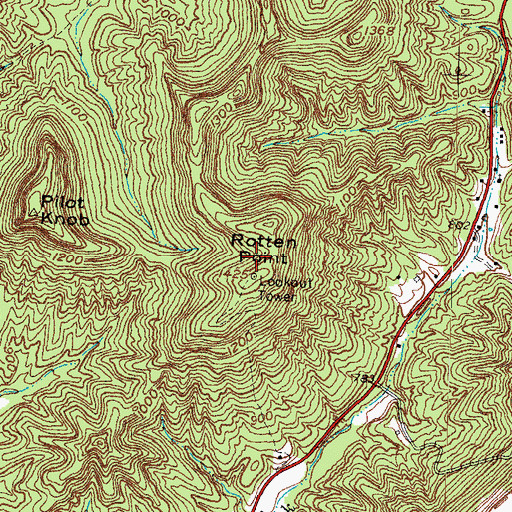 Topographic Map of Spencer Morton Preserve, KY