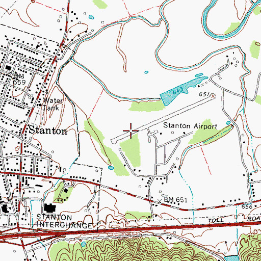 Topographic Map of North Bend (historical), KY