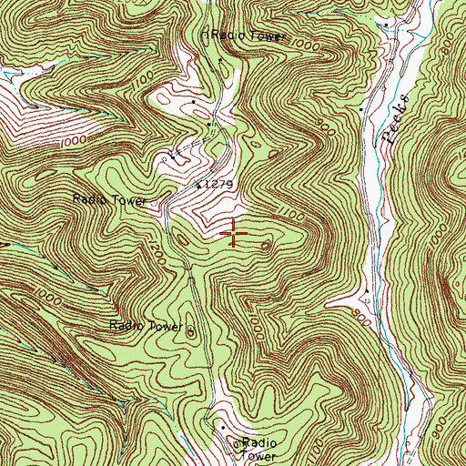 Topographic Map of Rosslyn Post Office (historical), KY