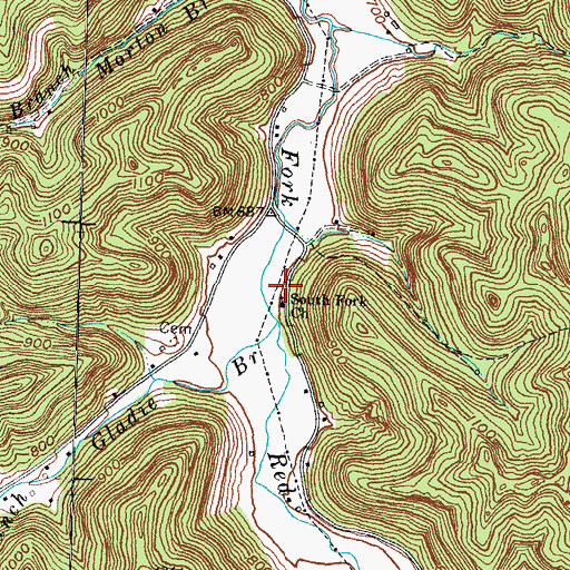 Topographic Map of See Post Office (historical), KY