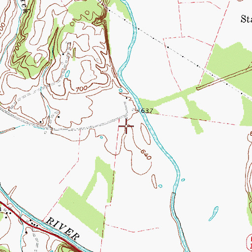 Topographic Map of Stanton Post Office (historical), KY