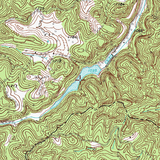 Topographic Map of Furnace Lake, KY