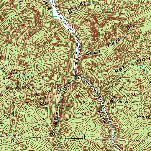 Topographic Map of Barker School (historical), KY