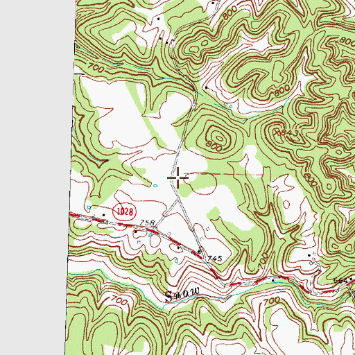 Topographic Map of Lone Oak School, KY