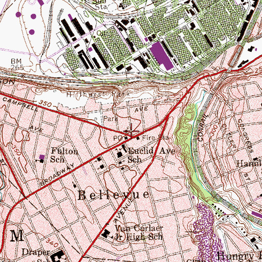 Topographic Map of Saint Paul's Episcopal Church, NY