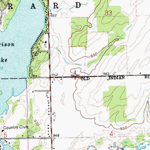Topographic Map of Coldwater Congregation, MI
