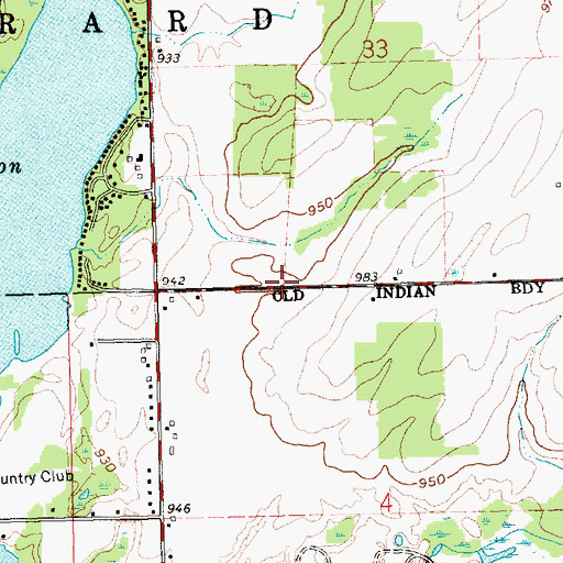Topographic Map of Jehovah's Witnesses, MI