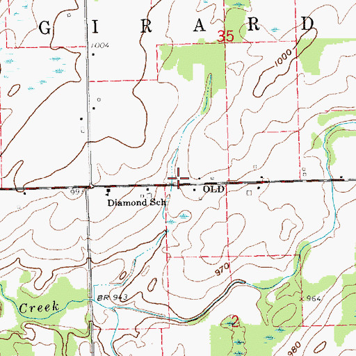Topographic Map of Interchange 16, MI