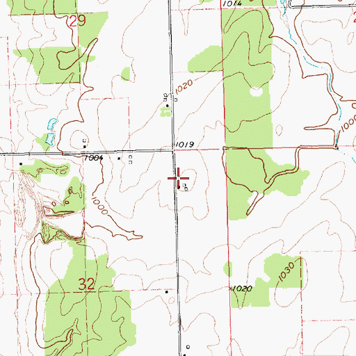 Topographic Map of Countryside Mobile Court, MI