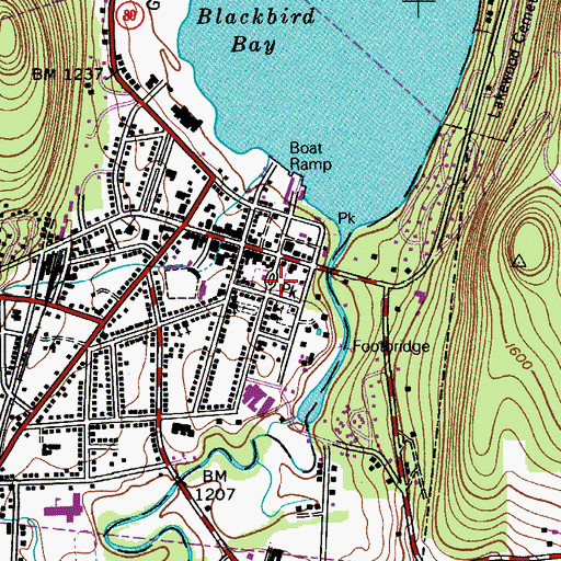 Topographic Map of Cooper Grounds Park, NY