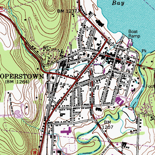 Topographic Map of First Methodist Episcopal Church, NY