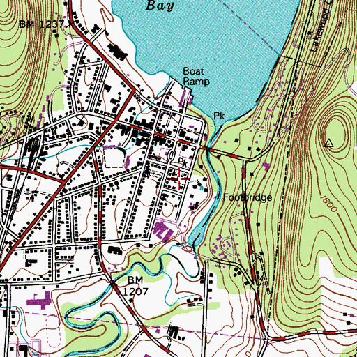 Topographic Map of Christ Episcopal Church, NY