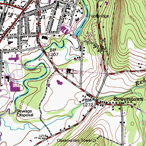 Topographic Map of Iroquois Farm (historical), NY