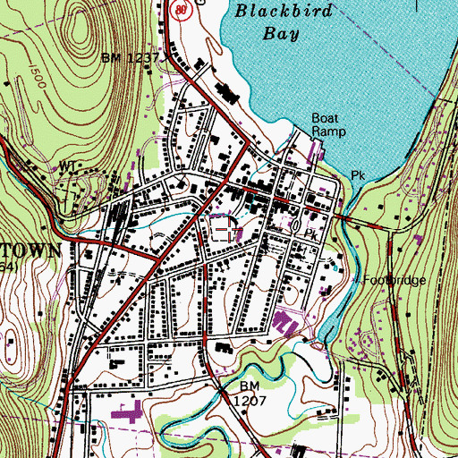 Topographic Map of Doubleday Field, NY