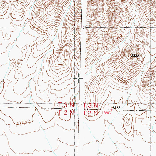 Topographic Map of East Tank, AZ
