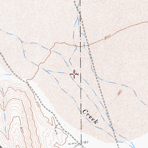 Topographic Map of Fault Wash, CA