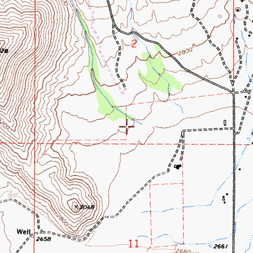 Topographic Map of Fay Creek, CA