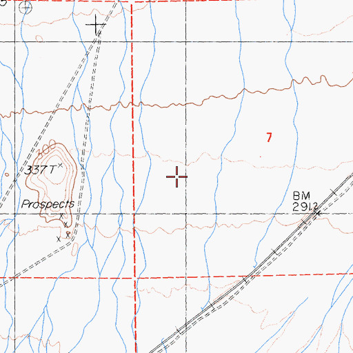 Topographic Map of Fenner Valley, CA