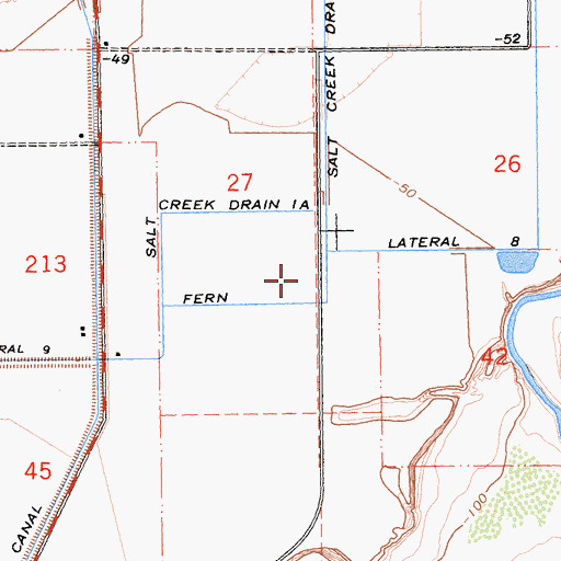 Topographic Map of Fern Lateral Eight, CA