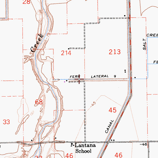 Topographic Map of Fern Lateral Nine, CA