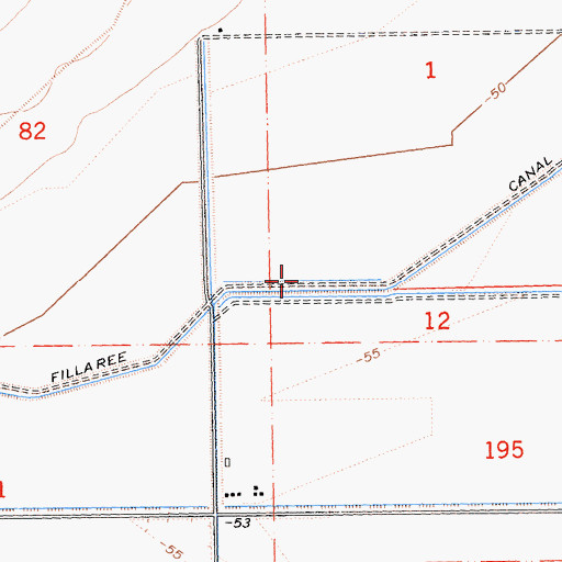 Topographic Map of Fillaree Canal, CA
