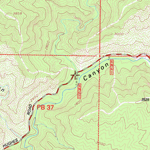Topographic Map of Fish Creek, CA