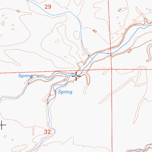 Topographic Map of Fish Creek Wash, CA