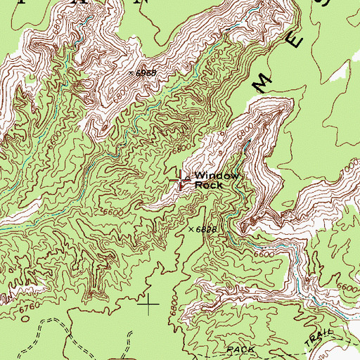 Topographic Map of Margaret Arch, AZ