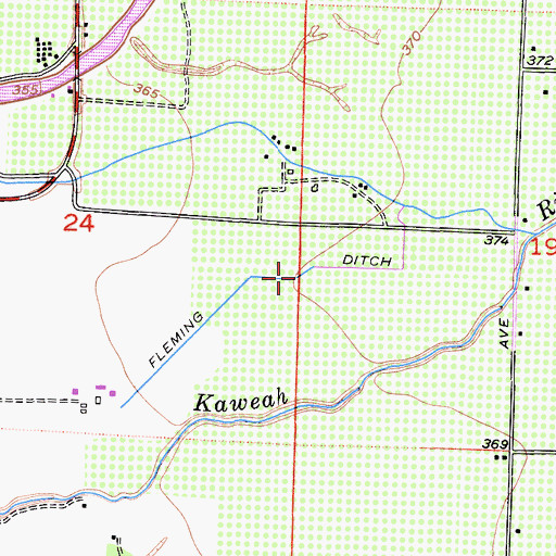 Topographic Map of Fleming Ditch, CA