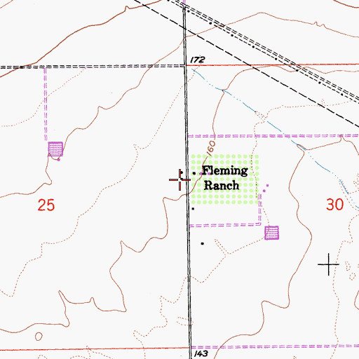Topographic Map of Fleming Ranch, CA