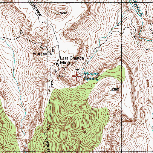 Topographic Map of Page Spring, AZ